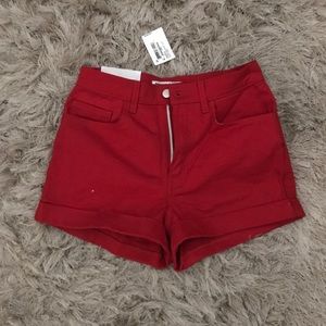 Red American apparel Denim shorts